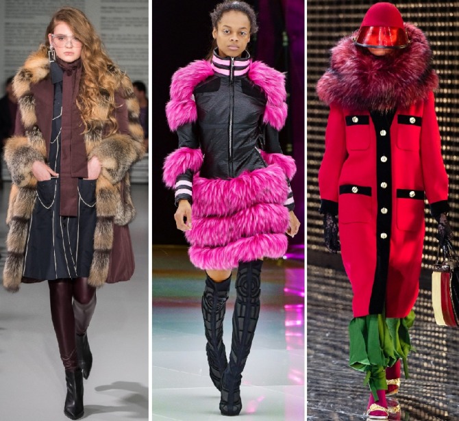 Зимнее женское пальто 2020 с меховой отделкой