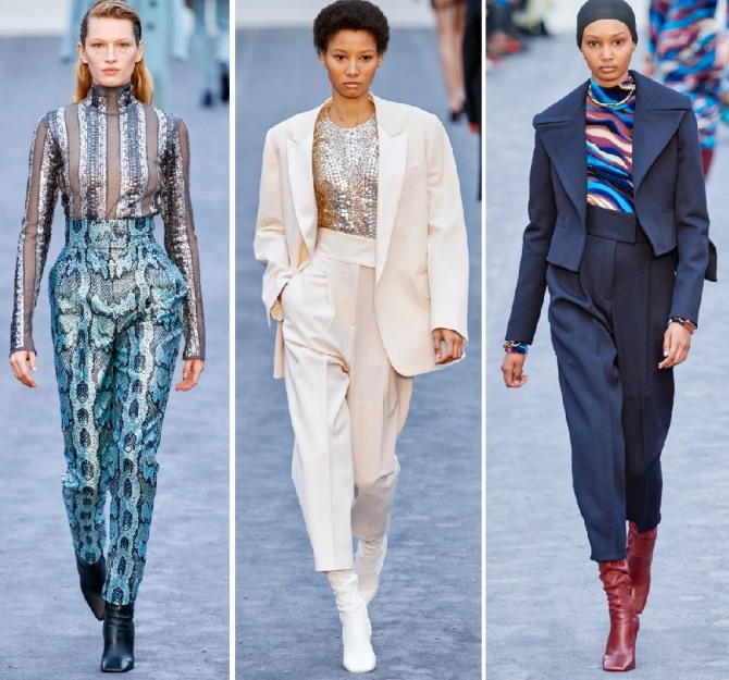 женские брюки осень-зима 2019-2020 от модного дома Roberto Cavalli