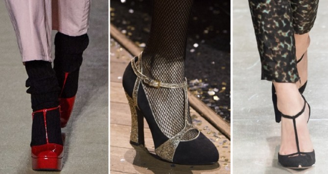 Модный женский обувной тренд 2020 года - туфли с Т-образным ремешком (ти-стрэп)