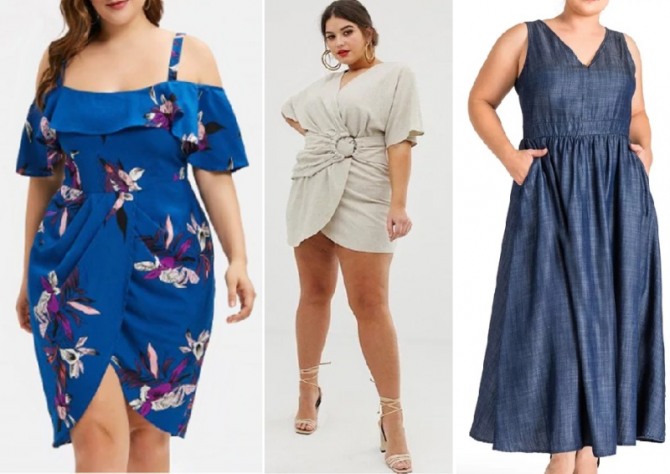летняя одежда для дам с лишним весом - модные фасоны платьев лето 2019