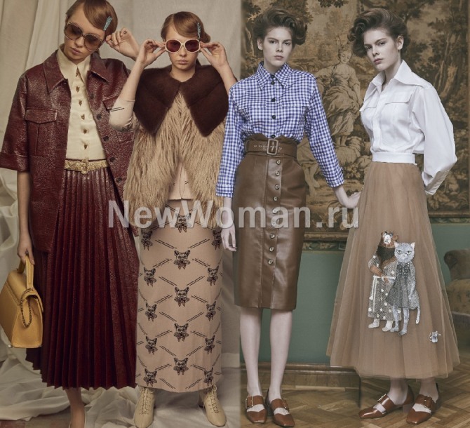 модные дизайнерские юбки осень-зима 2020 от бренда Alena Akhmadullina