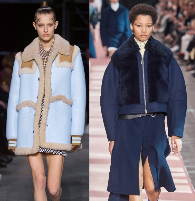 зимние куртки женские с модных показов 2019-2020