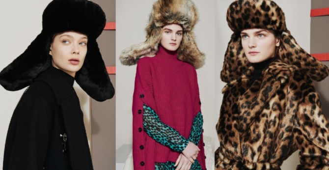 ушанки из мутона и волка - женские модели теплых зимних головных уборов от бренда Markus Lupfer