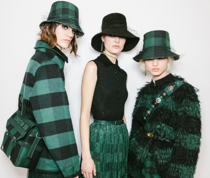 стильные образы с дамскими шляпками от модного дома Christian Dior - модный показы осень-зима 2019-2020