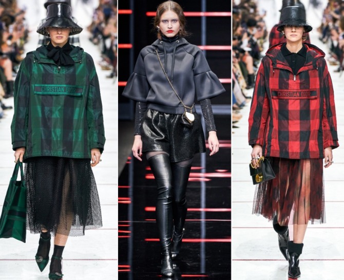 женская модная куртка анорак с модных показов осень-зима 2019-2020