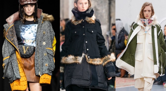 в сезоне осень-зима 2019-2020 в моде двухслойные женские куртки