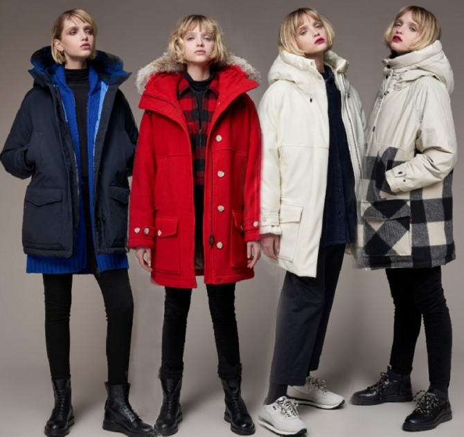 модные молодежные куртки-парки на сезон осень-зима 2019-2020 с дизайнерских показов - синего, красного, белого цвета