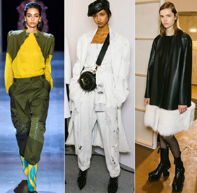 готовые стильные зимние образы с модными сапогами 2020 года