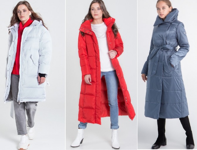молодежная зимняя одежда 2020 - пуховики для девушки от бренда Dellione