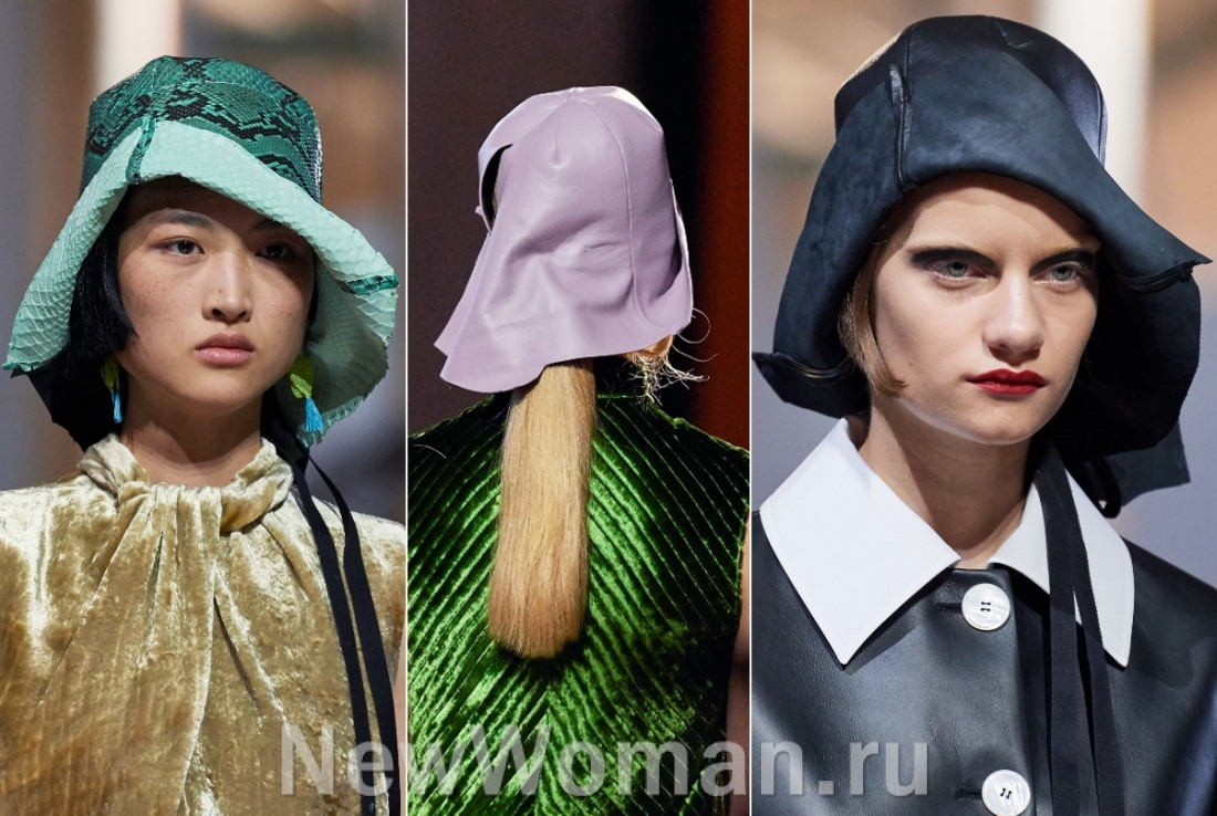 Женские головные уборы Весна-Лето 2020 - 125 новинок с модных показов, фото