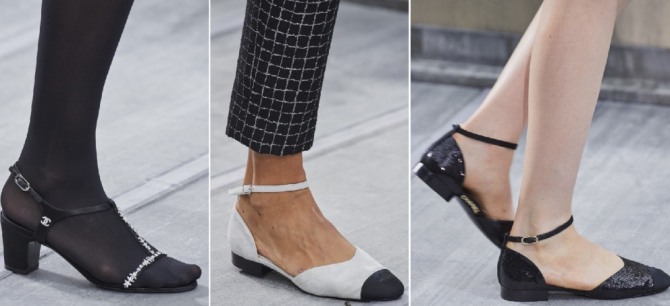 модные босоножки с ремешком от модного дома Chanel на сезон весна-лето 2020 - фото