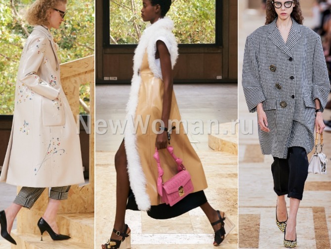 модные тенденции женской пальтовой моды от бренда Miu Miu на весну 2020 года