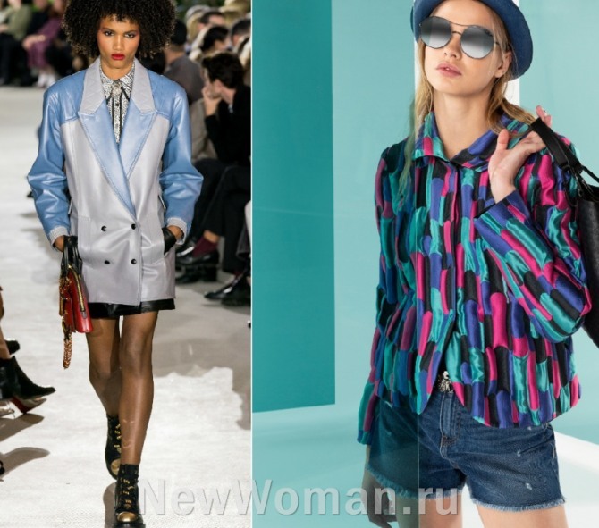 куртка-жакет весна 2020 года, от модных домов Louis Vuitton и Emporio Armani