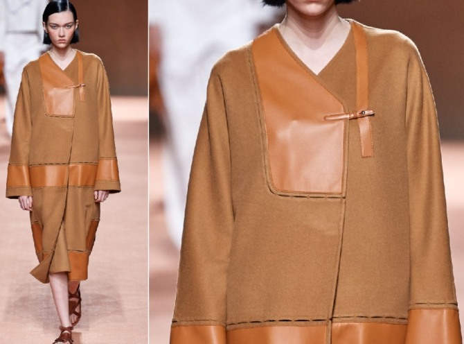 модные тенденции в женских весенних пальто 2020 года - модель без воротника