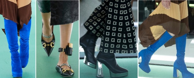 обувные тенденции женской моды с подиумов весна-лето 2020 от Gucci