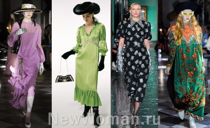 Нарядные платья для пожилых с модных дефиле Весна-Лето 2020