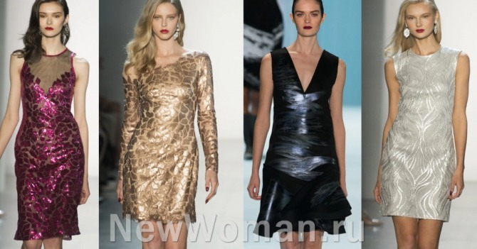 какое платье длиною выше колен купить для новогоднего корпоратива - фото с модных показов осень-зима 2020-2021