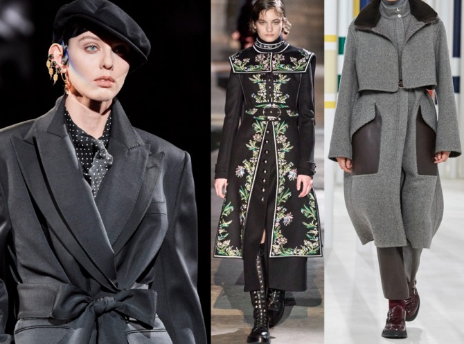 модный осенний тренд в женской одежде 2020 - двухслойные модели женский пальто