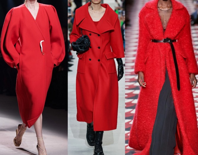 пальто для женщин 2021 года красного и алого цвета