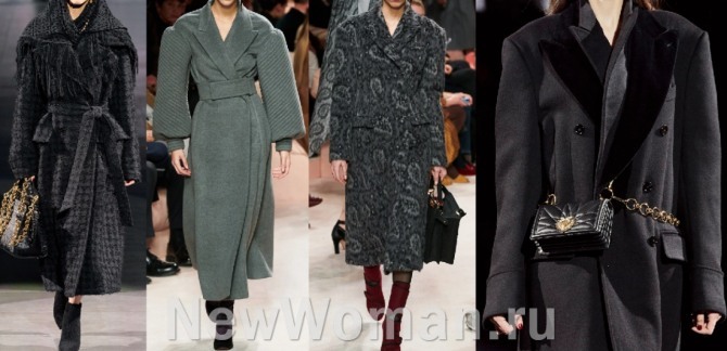шерстяные пальто для женщин - фото из дизайнерских коллекций на осень 2020 года