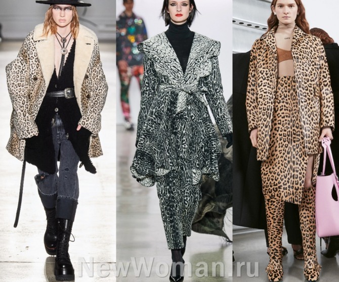 осенние женские пальто 2020 с имитацией под шкуру леопарда