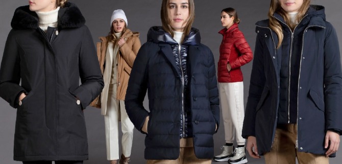 молодежная мода осень 2020 - стильные куртки для девушек с модных показов от бренда Woolrich