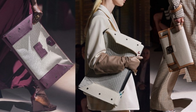 огромные сумки-планшеты от модного дома Givenchy - фото из коллекции осень-зима 2020-2021