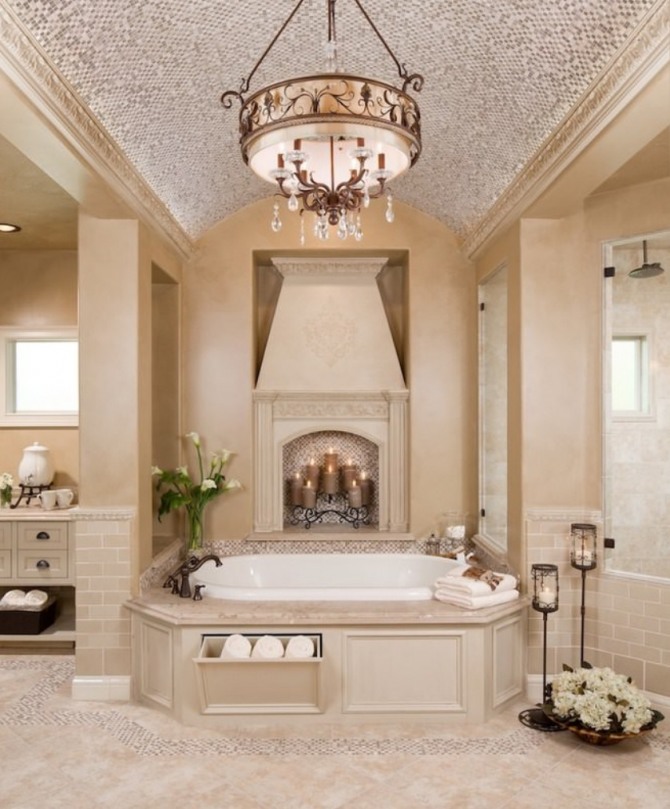 ванная комната в президентском дворце или в замке короля
