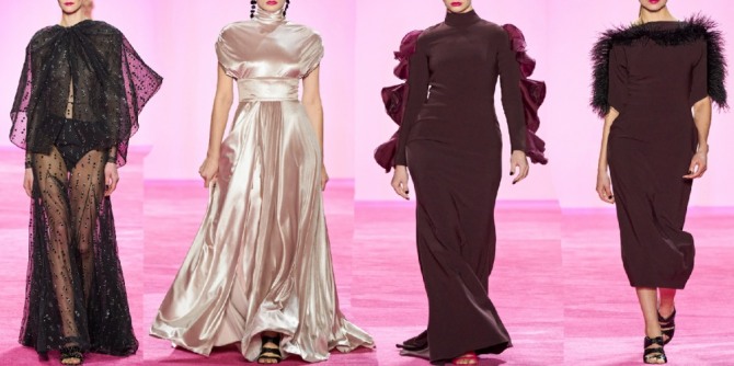 новинки вечерних платьев для женщин 60 лет - дизайнрерские идеи 2020 года от бренда Christian Siriano - Нью-Йоркский показ