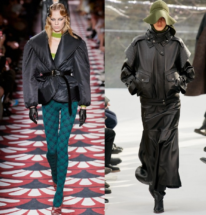 модели черных осенних курток 2020 года для девушек - тренды с недель моды осень-зима 2020-2021