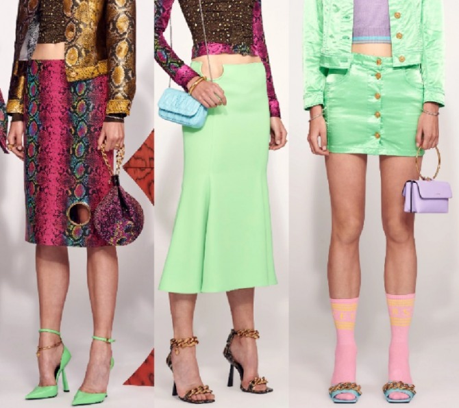 тренды на лето 2021 года от Versace - актуальные модели туфель для девушек, фото из курортной коллекции