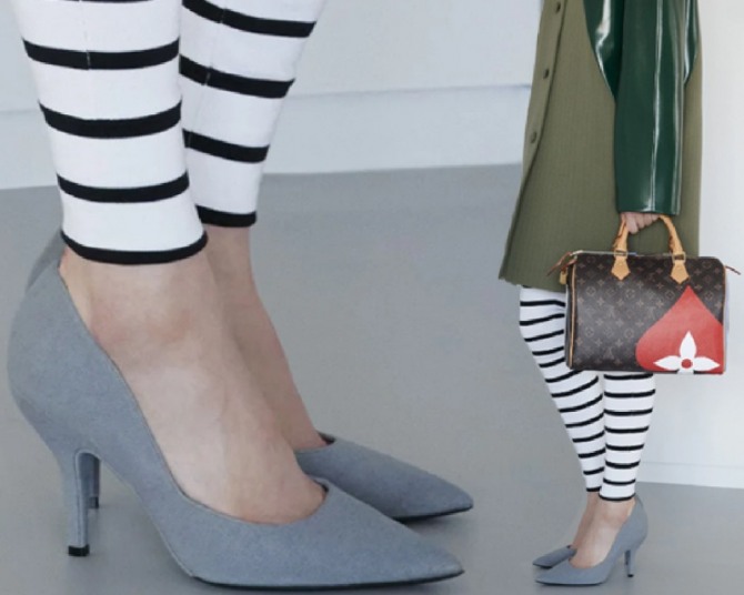модные модели туфель-лодочек 2021 года серого цвета - туфли бренда Louis Vuitton