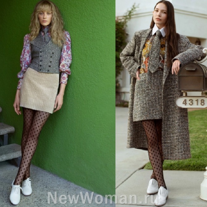  стильные женские деловые образы 2021 года с короткими юбками - модные луки из коллекции бренда Wolk Morais