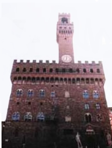 Флоренция башня с часами