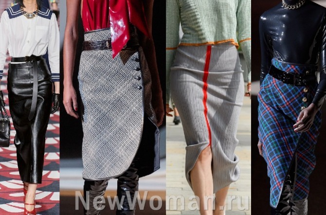 как выглядит модная юбка-карандаш в 2021 году - фотопримеры из коллекций мировых брендов