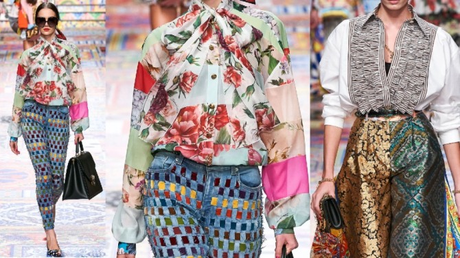 новинки блузок 2021 года от модного дома Dolce & Gabbana