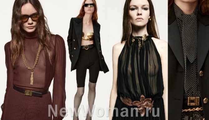 Saint Laurent коллекция блузок 2021 года