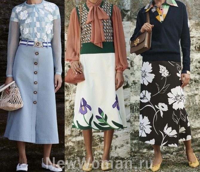  образы весенне-летного сезона 2021 для женщин за 60 с юбками, блузками и трикотажным верхом - примеры стилизации