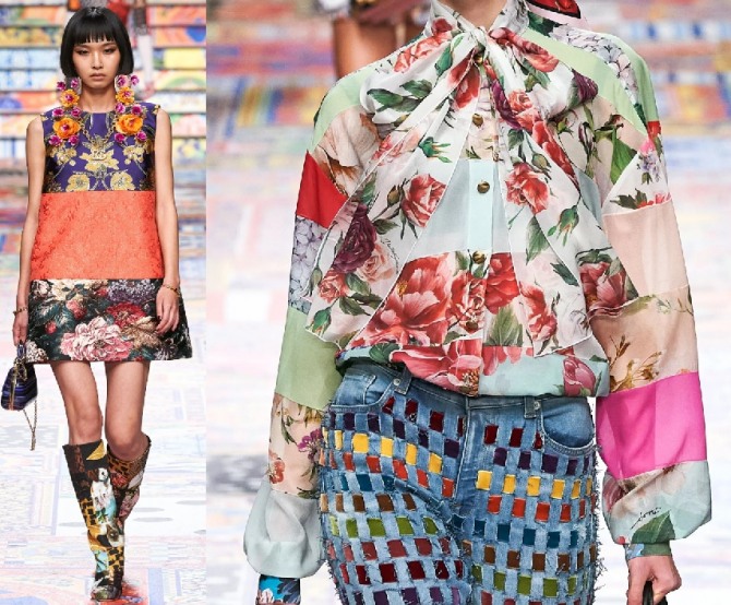 праздничная женская модная одежда весна-лето 2021 года от бренда Dolce & Gabbana