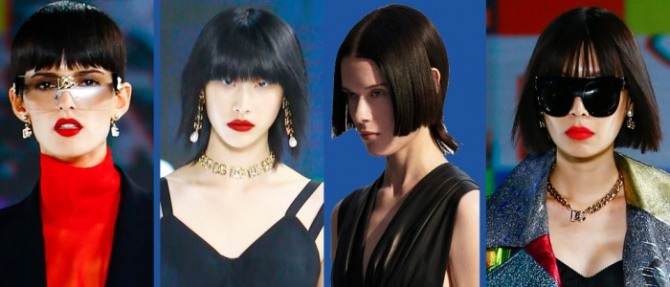 модные женские стрижки с челкой - модные волосы 2021 года