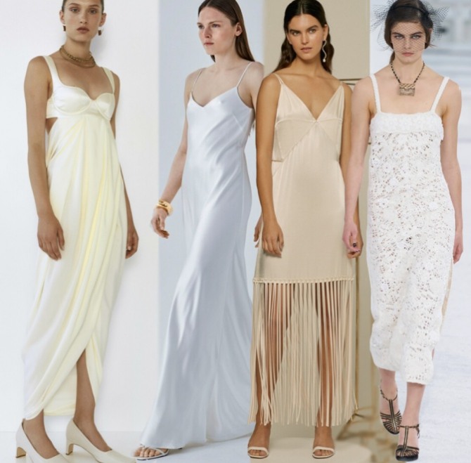 платья в бельевом стиле - фото дизайнерских моделей выпускных вечерних платьев 2021