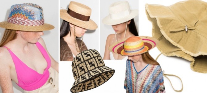 курортные шляпы и панамы - летняя пляжная мода 2021 года