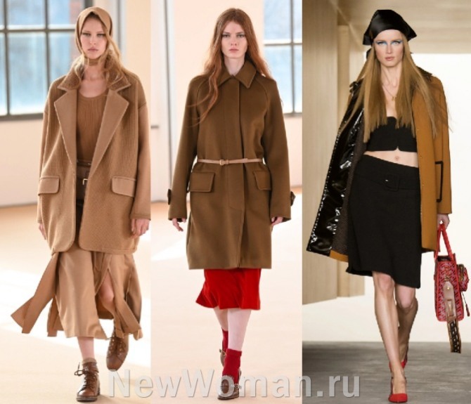  пальто 2022 года для женщин - в тренде укороченные пальто коричневого цвета