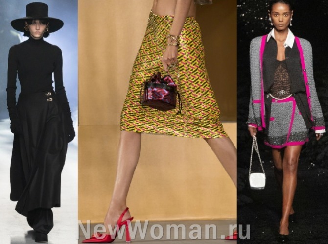 Высокая мода от Alberta Ferretti, Versace, Chanel - юбки 2022 года без пояса