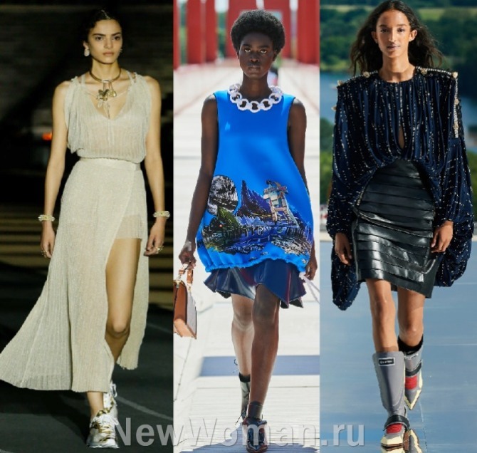 какие юбки носят с туниками в 2022 году - примеры стильных образов из столиц европейской моды