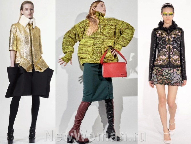 юбки с кофтой - новинки образов с недель моды на 2022 год
