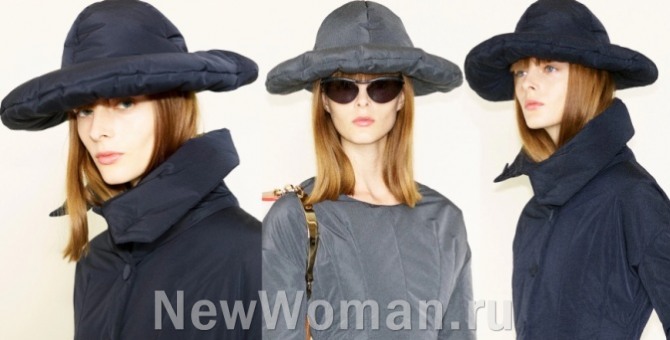 женские шляпы-баллоны с дутыми полями осень-зима 2021-2022 от бренда Гуччи