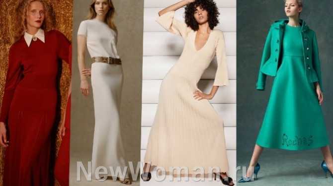платья на выход в минималистическом стиле - мода 2022 года на осенний сезон
