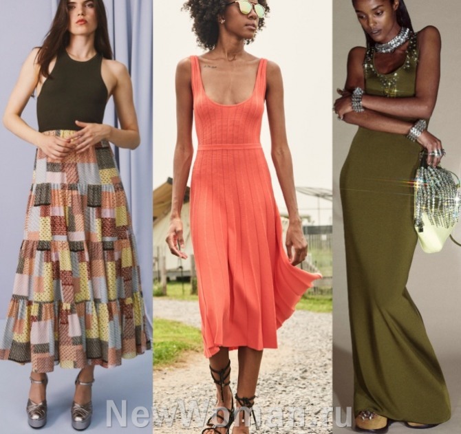 незаменимая вещь модного летнего гардероба женщины на 2022 год - платье-майка