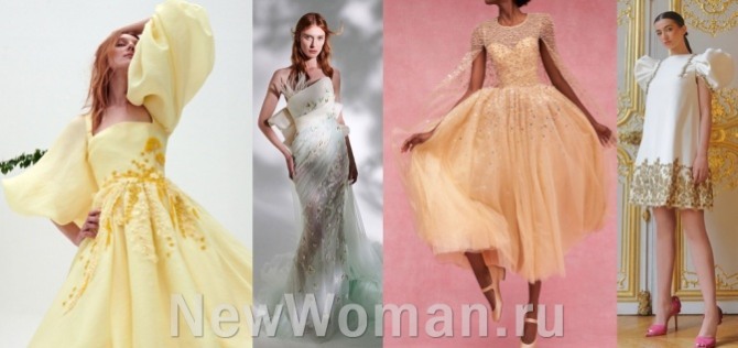 выпускные красивые платья из прозрачных материалов с вышивкой - мода для девушек на 2022 год
